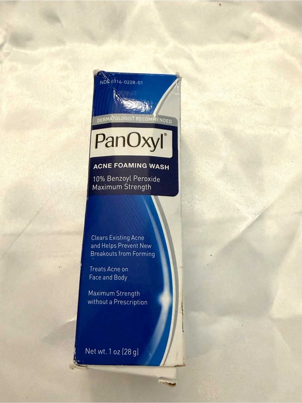 PanOxyl Acne Foaming Wash Benzoyl Peroxide 10% Maximum Strength Antimicrobial